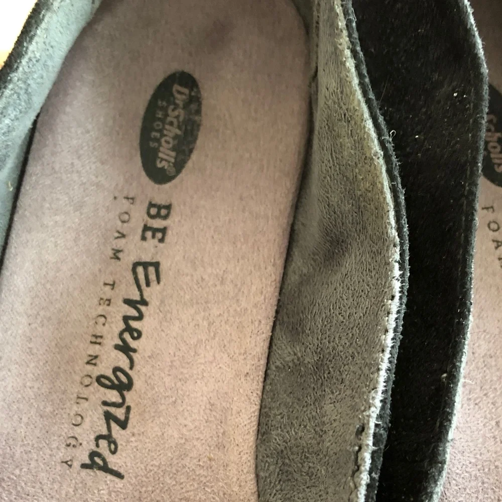 Dr. Scholl's Black Platform Espadrille Slip-Ons